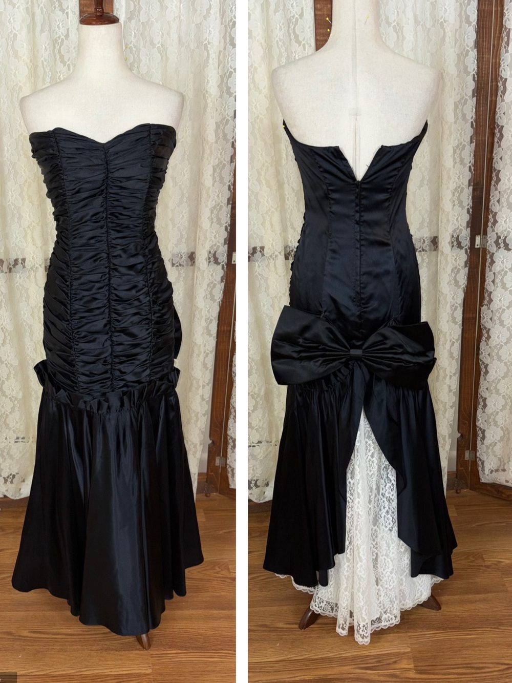 Gorgeous Vintage 90s Gunne Sax Taffeta Prom Gown